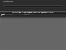 Tablet Screenshot of nicbet.com